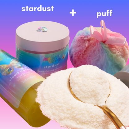 star dusting powder + puff